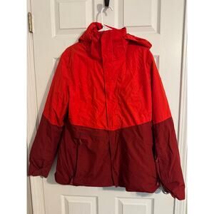 The North Face Women's Red Winter Jacket Warm 2 in 1 XL Warm Thermal